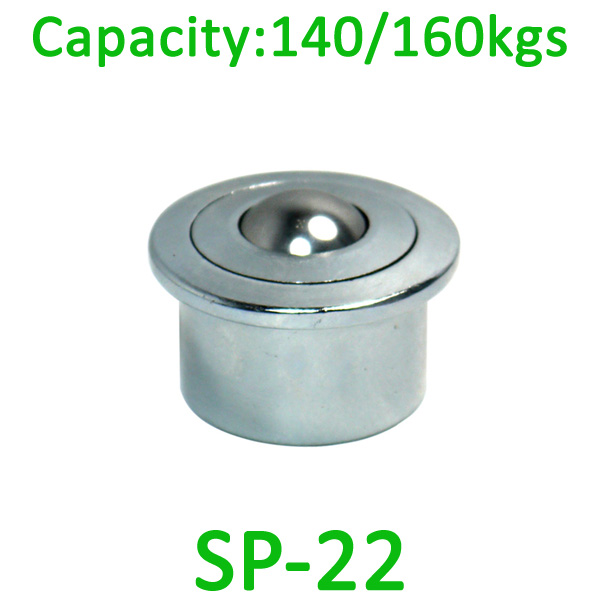 SP-22 ball transfer uint,140kg load capacity ,22mm transfer ball unit